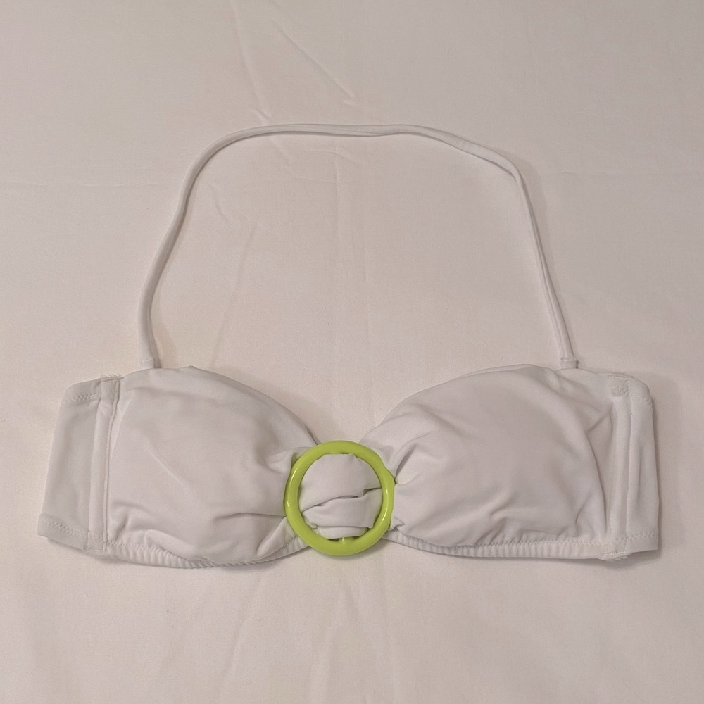 Victoria’s Secret White Bandeau Bikini Top Size S